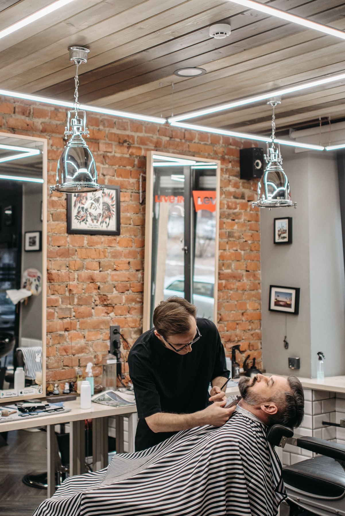 Esempio di fotografia per il sito di una barberia